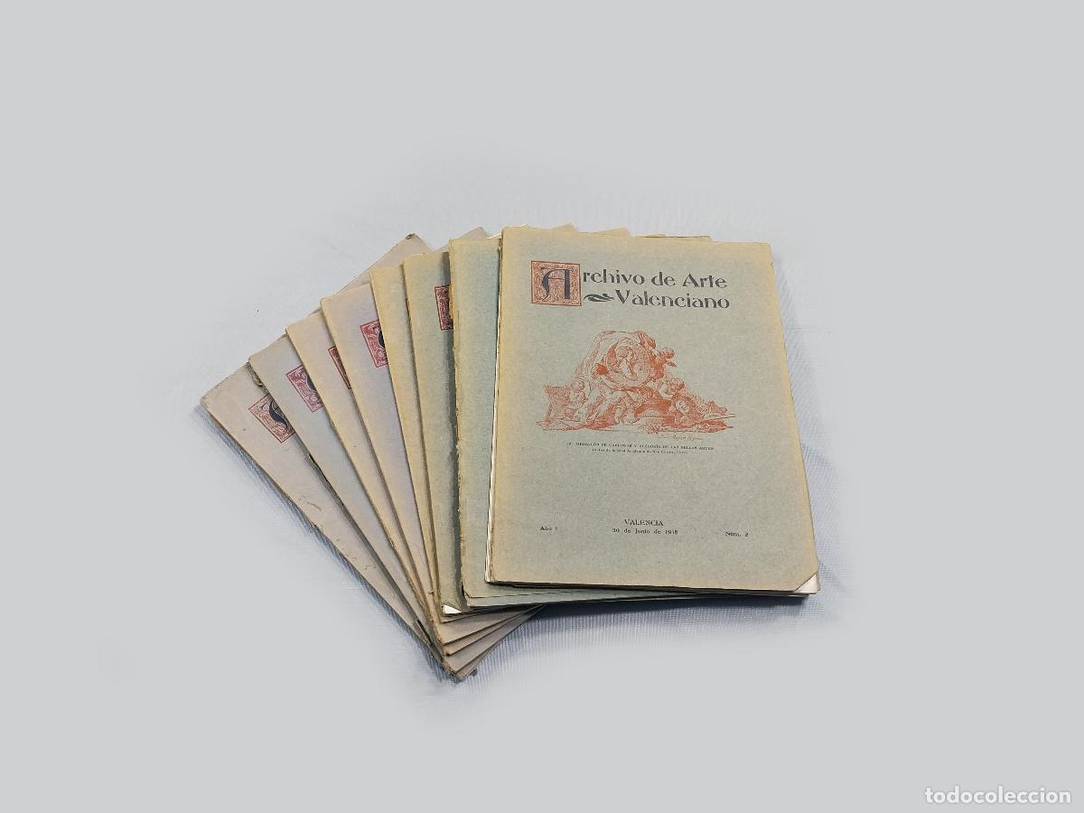 Coleccionismo de Revistas y Peri&oacute;dicos: LOTE DE 11 REVISTAS DEL ARCHIVO DE ARTE VALENCIANO. PRIMEROS N&Uacute;MEROS 1915 1916 1917 1918 Y 1919