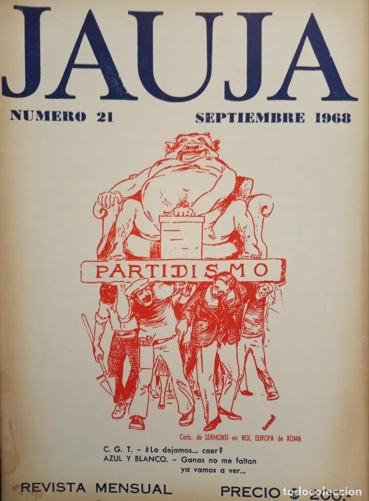 Coleccionismo de Revistas y Peri&oacute;dicos: REVISTA JAUJA - DIRIGIDA POR LEONARDO CASTELLANI - N&deg; 21 -SEPTIEMBRE 1968 - LM