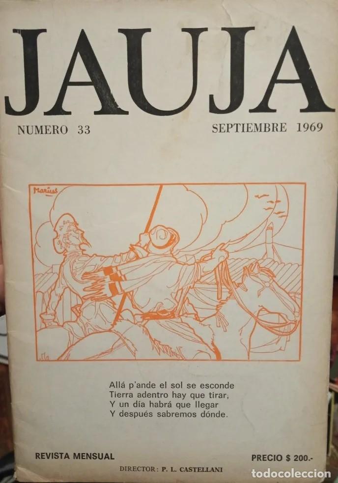 Coleccionismo de Revistas y Peri&oacute;dicos: Revista Mensual Jauja - N&uacute;mero 33 - Septiembre 1969 - LEONARDO CASTELLANI - LM