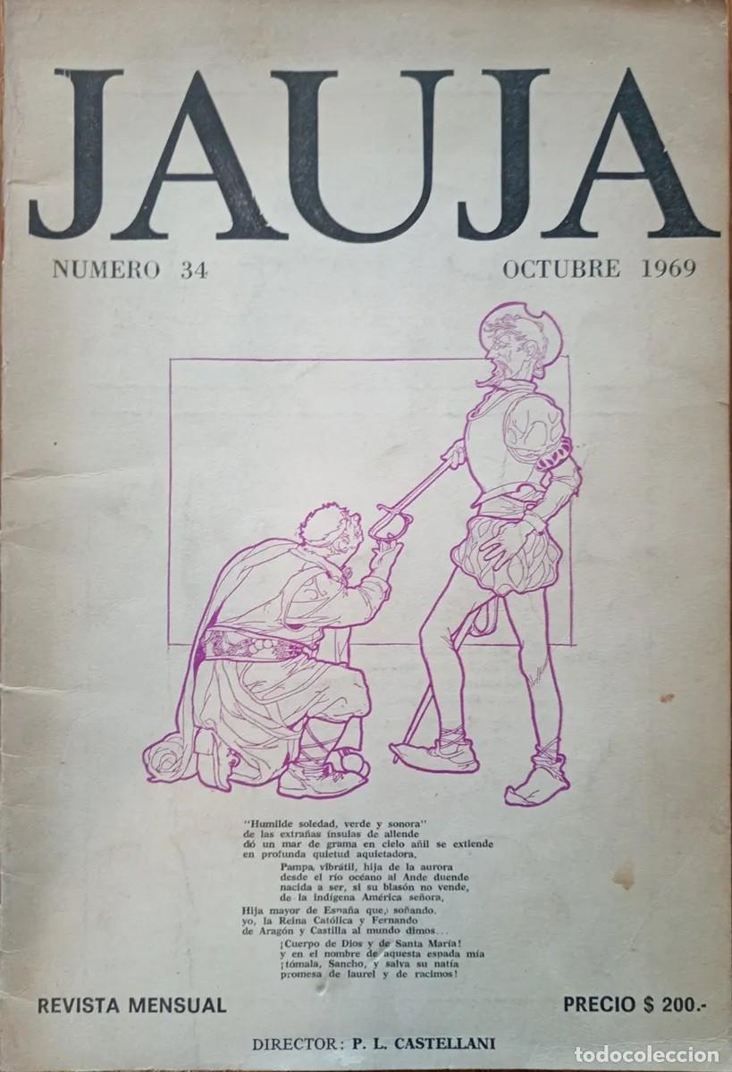 Coleccionismo de Revistas y Peri&oacute;dicos: Revista Mensual Jauja - N&uacute;mero 34 - Octubre 1969 - LEONARDO CASTELLANI - LM