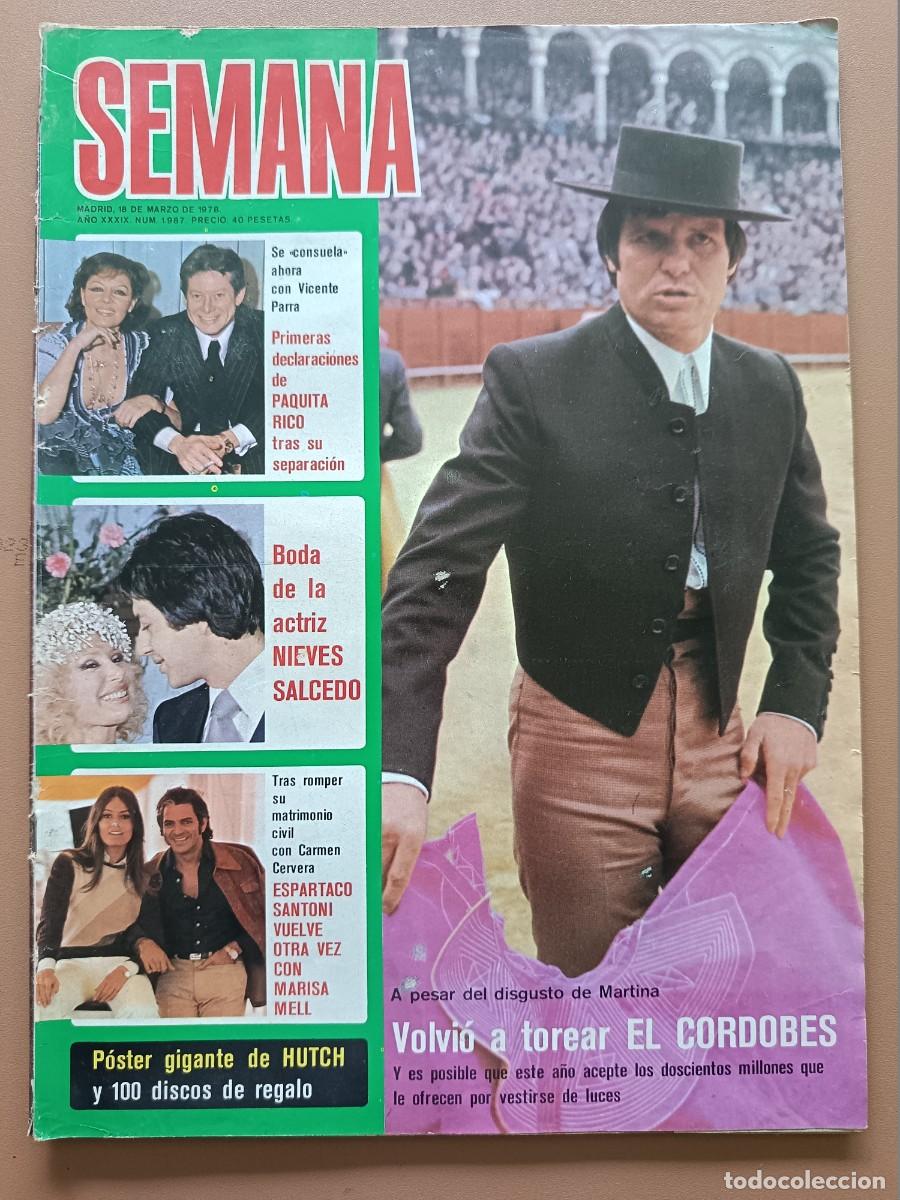 Collezionismo di Riviste e Giornali: SEMANA- N&Uacute;MERO- 1987