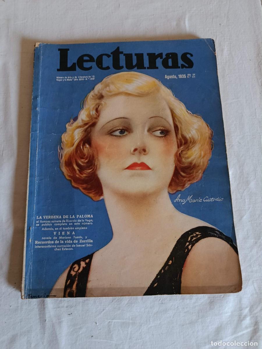 Coleccionismo de revistas y peri&oacute;dicos: Revista Lecturas agosto 1935