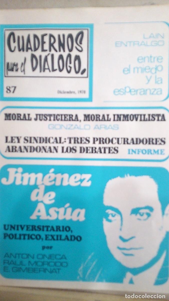 Collection Magazines and Newspapers: CUADERNOS PARA EL DIALOGO. MORAL JUSTICIERA...LEY SINDICAL. DICIEMBRE 1970