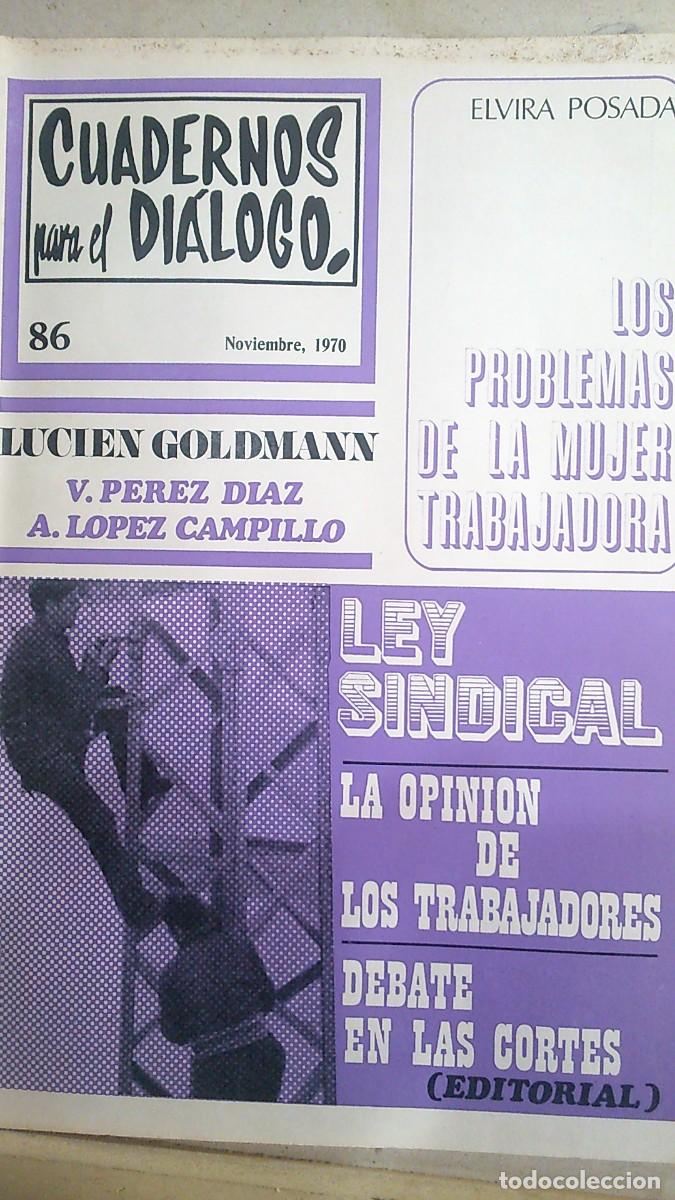 Collection Magazines and Newspapers: CUADERNOS PARA EL DIALOGO. LEY SINDICAL....PROBLEMAS MUJER TRABAJADORA. N 1970
