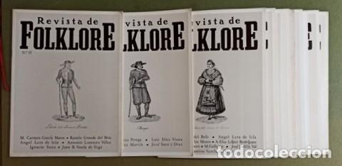 Collezionismo di Riviste e Giornali: REVISTA DE FOLKLORE. Valladolid, Obra Cultural Caja de Ahorros Popular de Valladolid, n&uacute;ms. 13 a 24