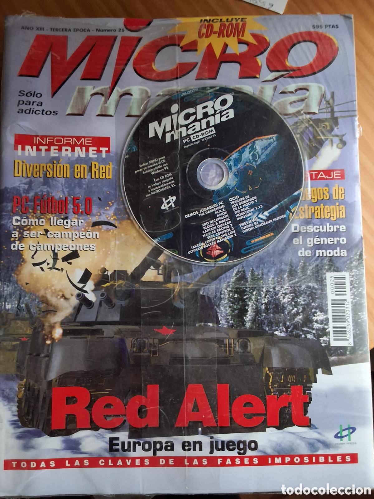 Coleccionismo de Revistas y Peri&oacute;dicos: Micromania tercera &eacute;poca revista juegos n&uacute;mero 25 redes alert incluye CD