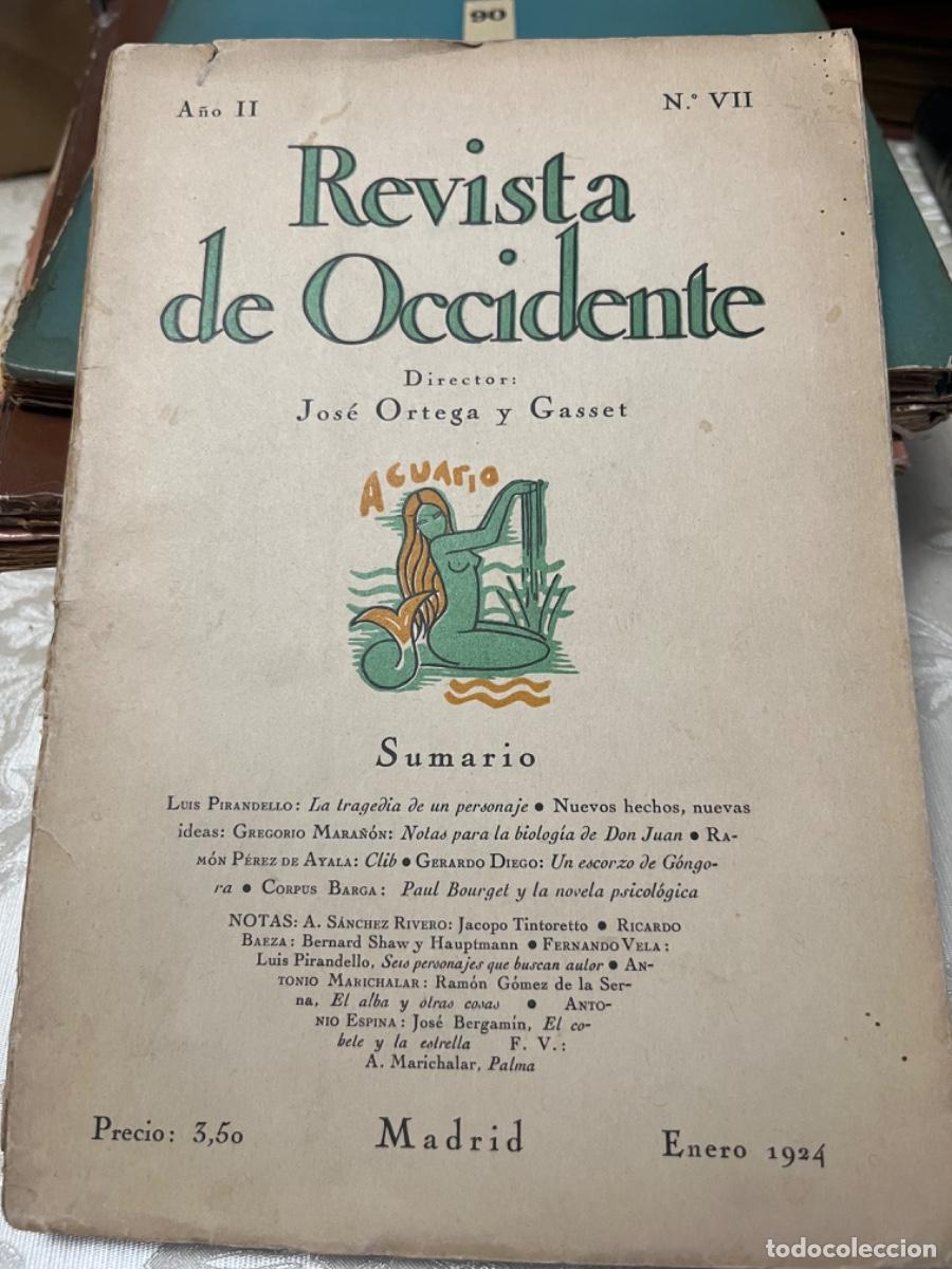 Sammeln von Zeitschriften und Zeitungen: Revista de Occidente. N&uacute;mero VII. Enero, 1924