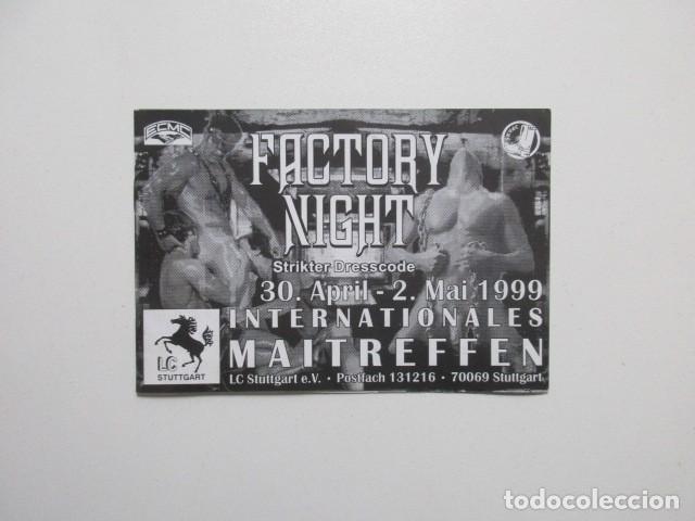 Coleccionismo de Revistas y Peri&oacute;dicos: FACTORY NIGHT - EVENTO LEATHER GAY - 1999 STUTTGART ALEMANIA - BDSM - CULTURA CLUB - ORGULLO LGTB