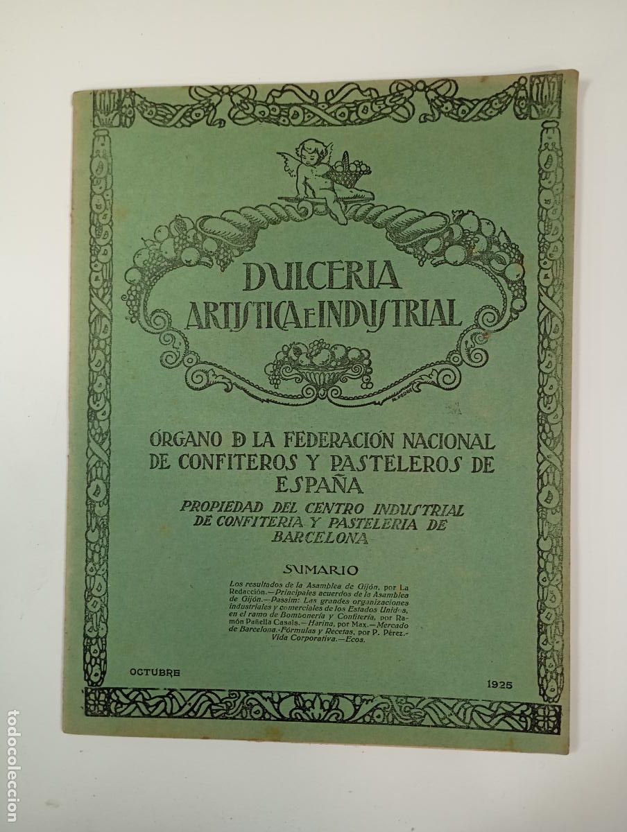 Sammeln von Zeitschriften und Zeitungen: DULCER&Iacute;A ART&Iacute;STICA E INDUSTRIAL. N&ordm; 67. A&Ntilde;O V. BARCELONA. OCTUBRE 1925. TDKR12