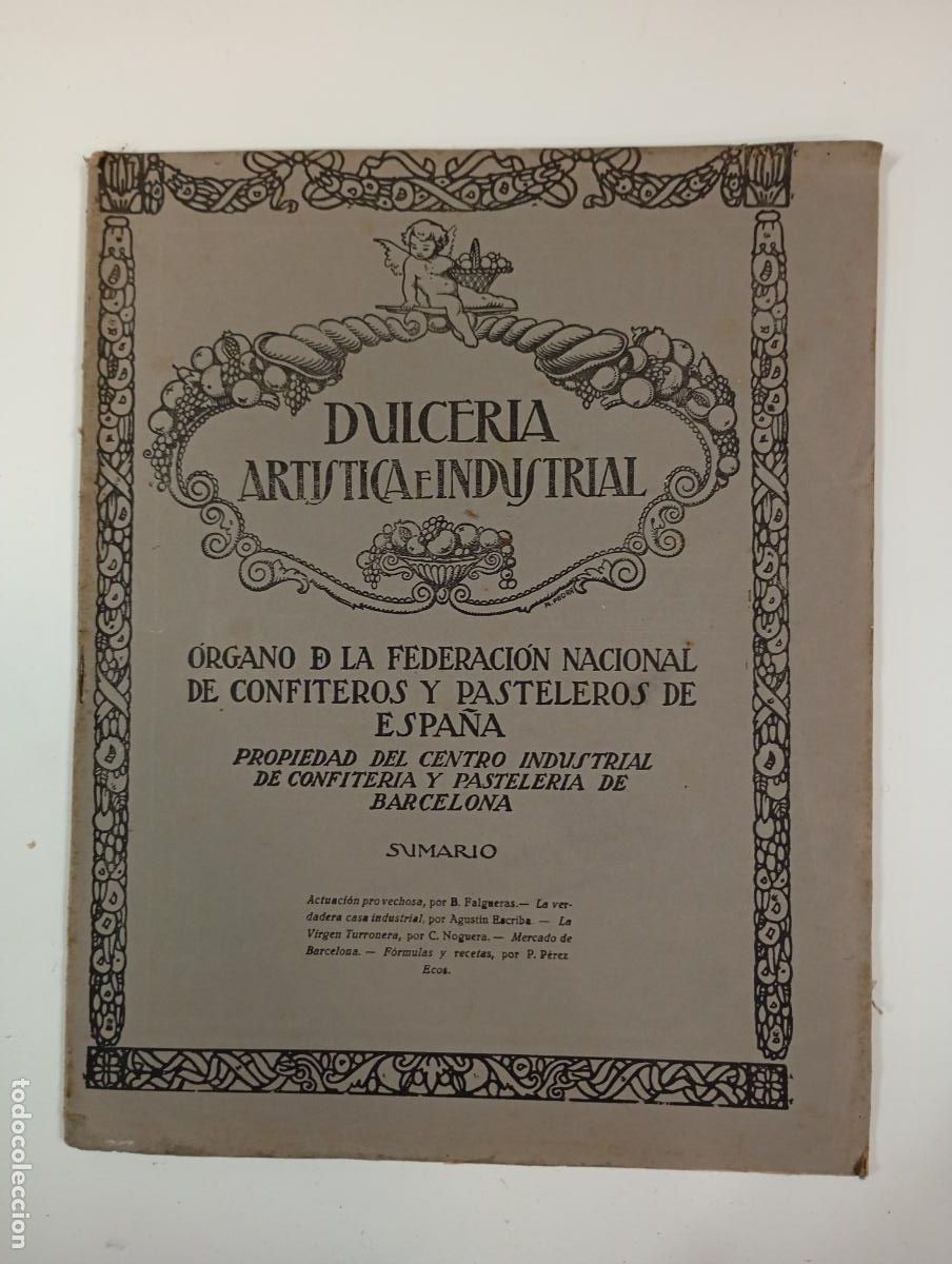 Coleccionismo de revistas y peri&oacute;dicos: DULCER&Iacute;A ART&Iacute;STICA E INDUSTRIAL. N&ordm; 57. A&Ntilde;O V. BARCELONA. DICIEMBRE 1924. TDKR12