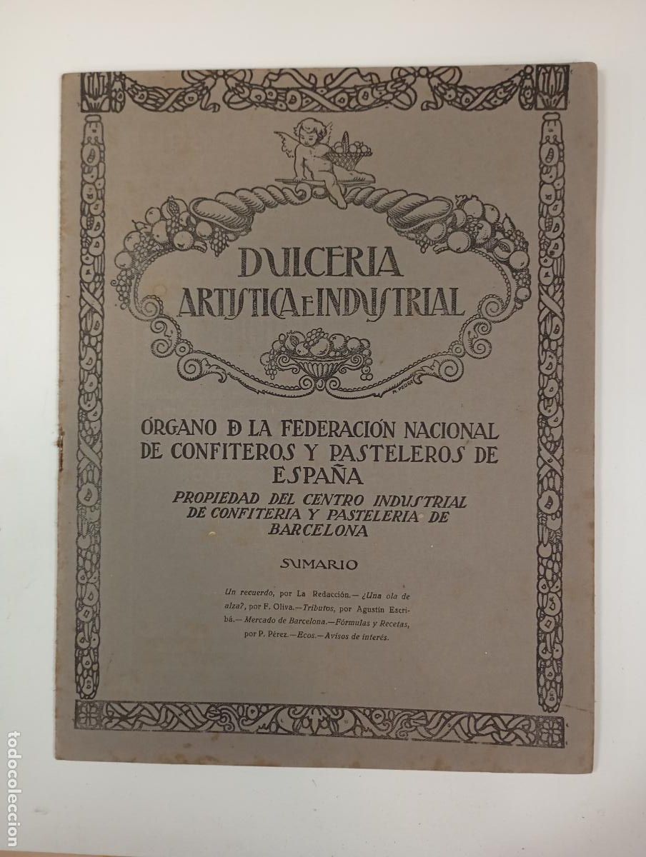 Coleccionismo de revistas y peri&oacute;dicos: DULCER&Iacute;A ART&Iacute;STICA E INDUSTRIAL. N&ordm; 56. A&Ntilde;O V. BARCELONA. NOVIEMBRE 1924. TDKR12