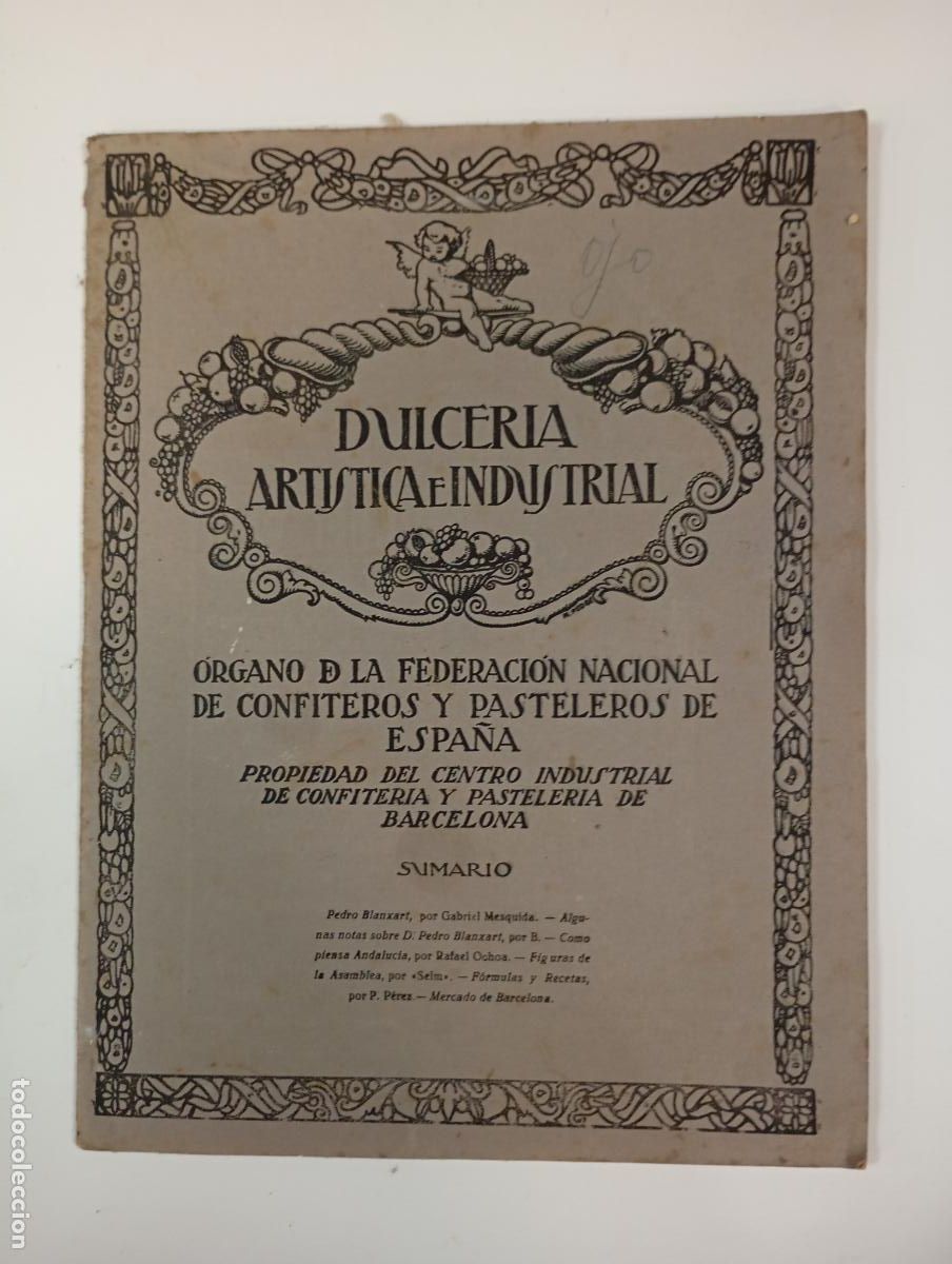 Sammeln von Zeitschriften und Zeitungen: DULCER&Iacute;A ART&Iacute;STICA E INDUSTRIAL. N&ordm; 55. A&Ntilde;O V. BARCELONA. OCTUBRE 1924. TDKR12