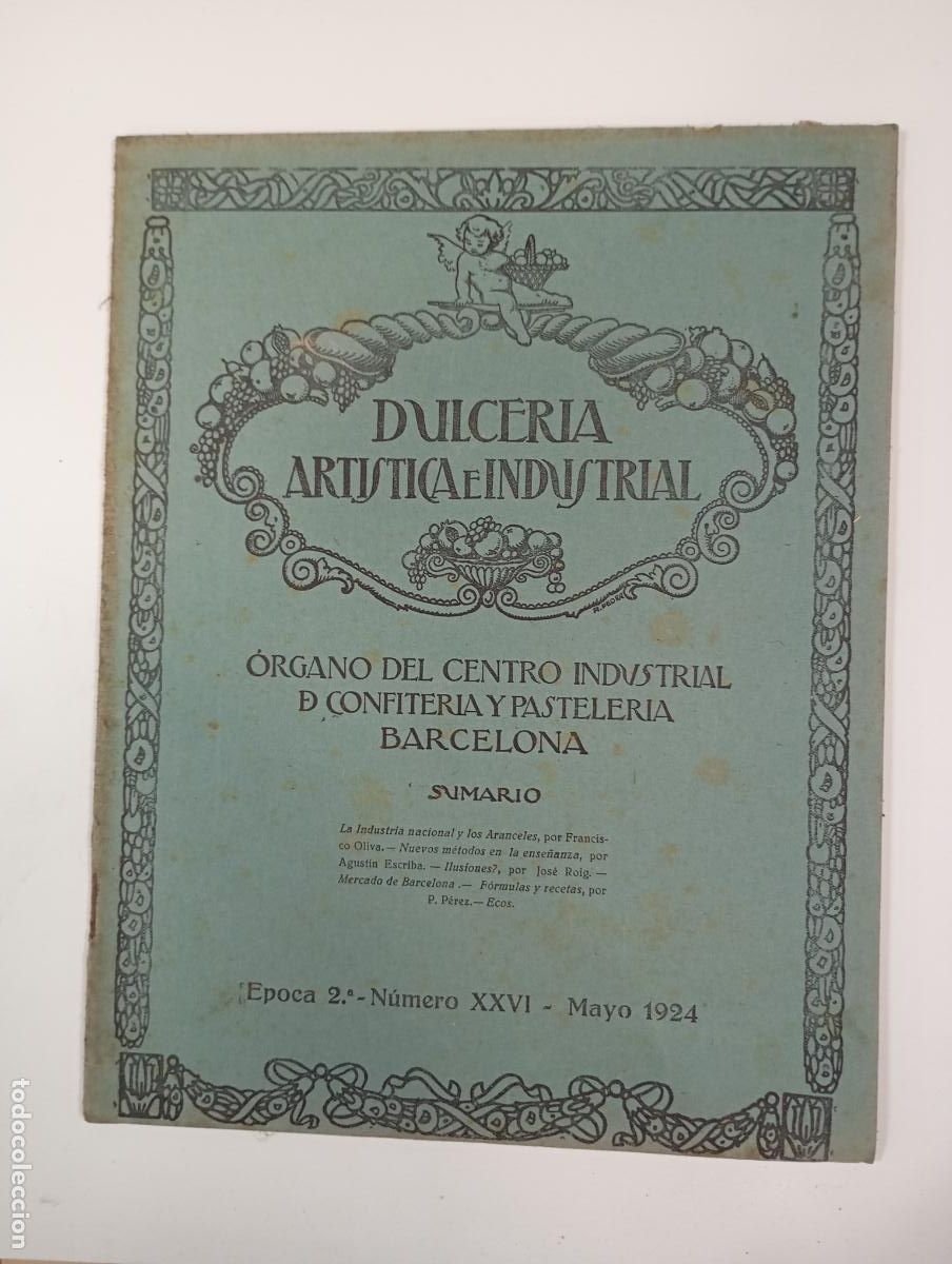 Coleccionismo de revistas y peri&oacute;dicos: DULCER&Iacute;A ART&Iacute;STICA E INDUSTRIAL. N&ordm; 50. A&Ntilde;O V. BARCELONA. MAYO 1924. &Eacute;POCA 2&ordf; N&ordm; XXVI. TDKR12
