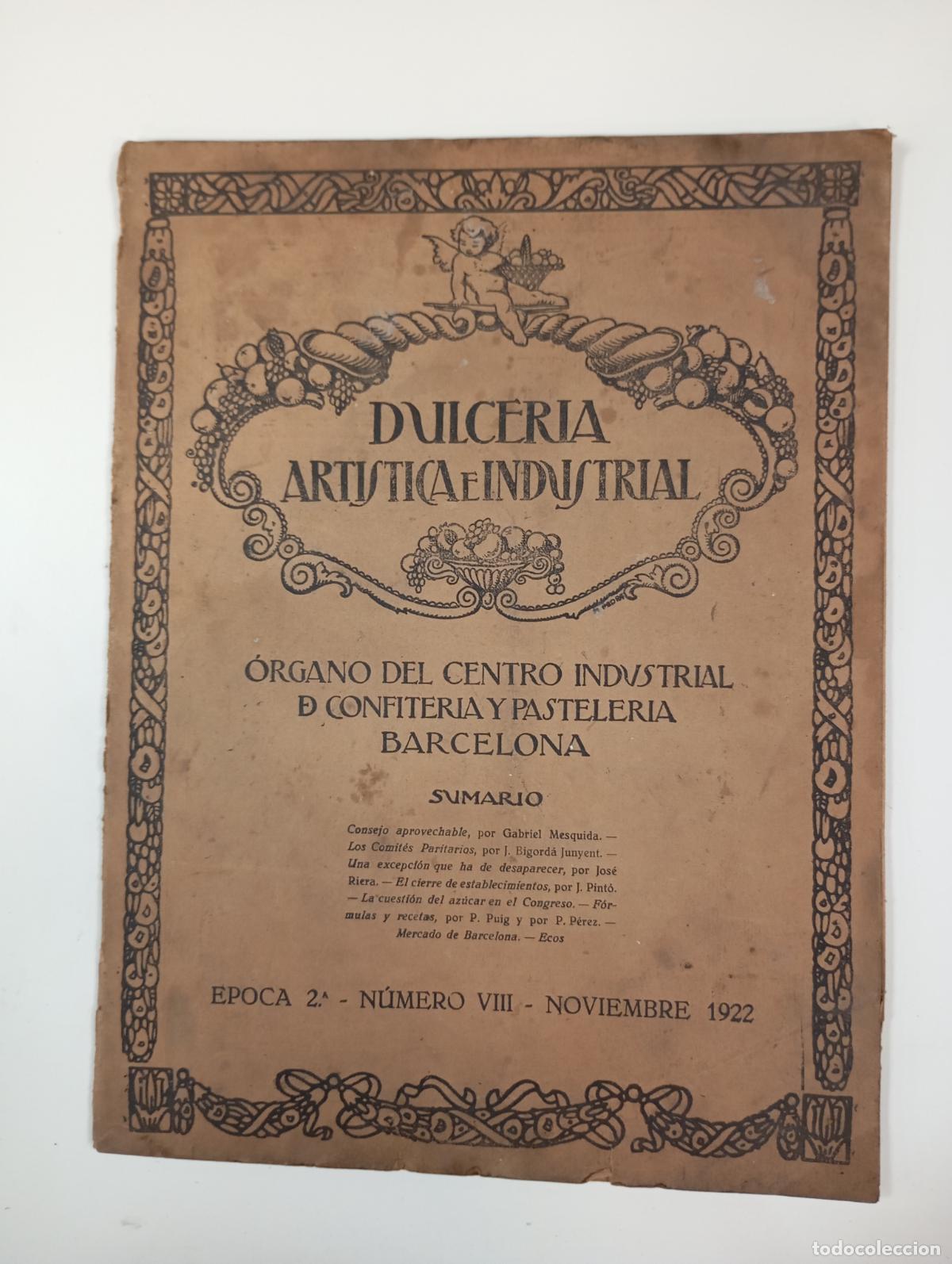 Coleccionismo de revistas y peri&oacute;dicos: DULCER&Iacute;A ART&Iacute;STICA E INDUSTRIAL. N&ordm; 33. A&Ntilde;O III. BARCELONA. DICIEMBRE 1922. &Eacute;POCA 2&ordf; N&ordm; IX. TDKR12