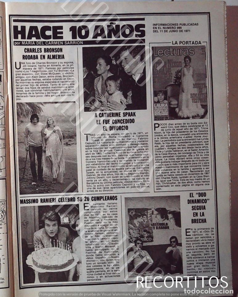 Coleccionismo de Revistas y Peri&oacute;dicos: EL DUO DINAMICO CHARLES BRONSON JILL IRELAND EN ALMERIA CATHERINE SPAAK MASSIMO RANIERI TRICIA NIXON