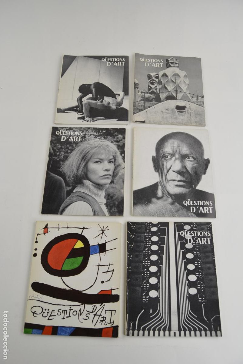 Collection Magazines and Newspapers: Revista Q&uuml;estions d'Art, 6 n&uacute;meros, 1970's, Galeria AS, Barcelona. 20,2x16,6cm