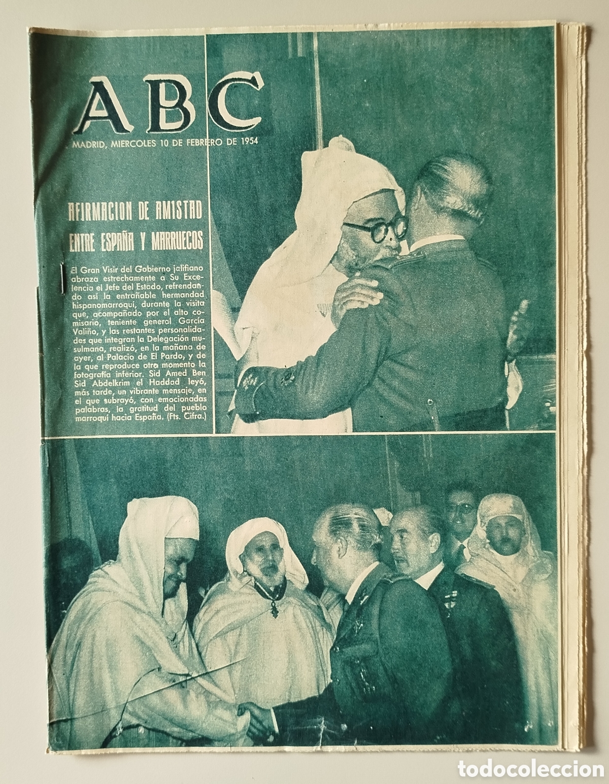 Coleccionismo de Revistas y Peri&oacute;dicos: Diario ABC 10 febrero 1954