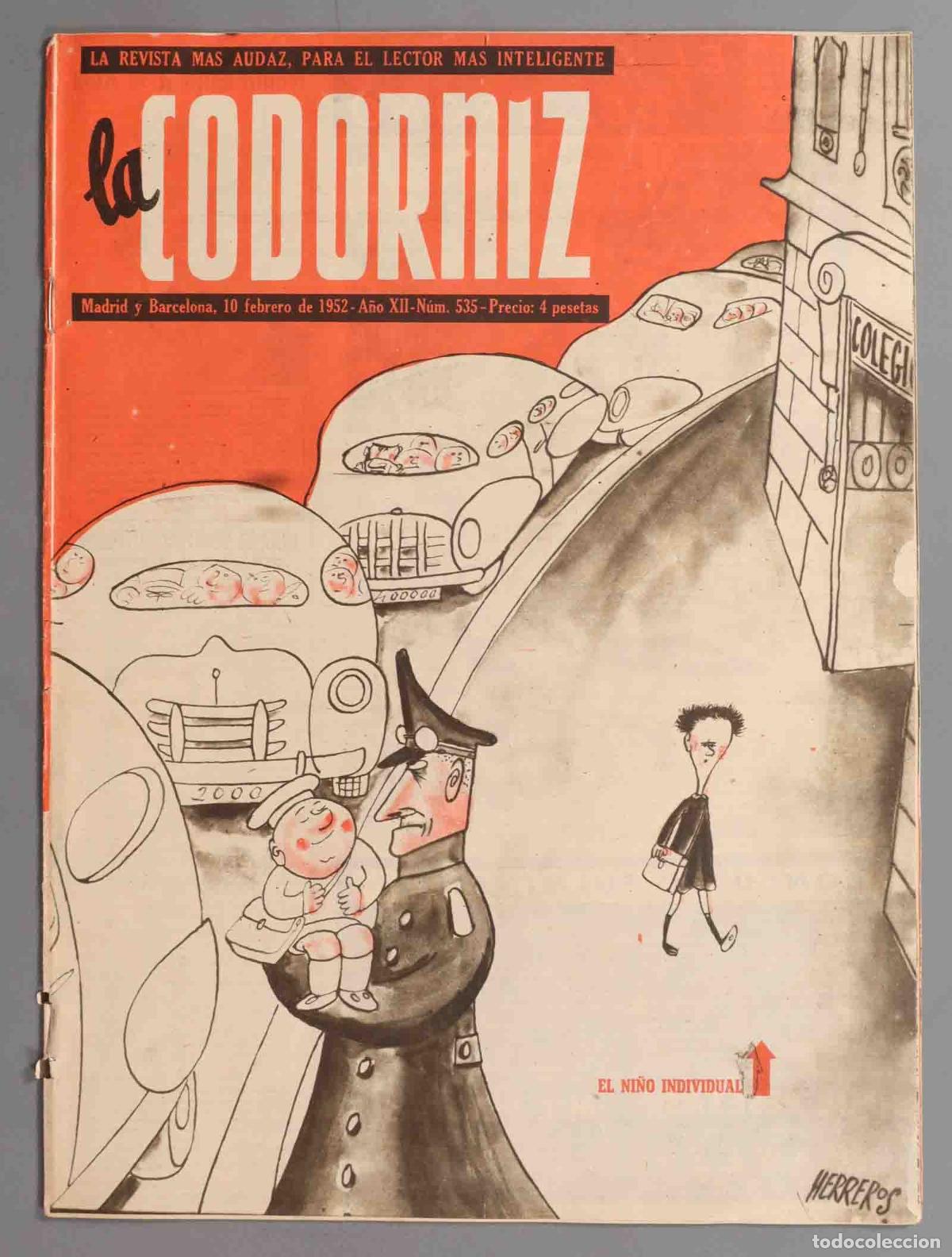 Coleccionismo de Revistas y Peri&oacute;dicos: LA CODORNIZ. A&Ntilde;O 1952. N&ordm; 535