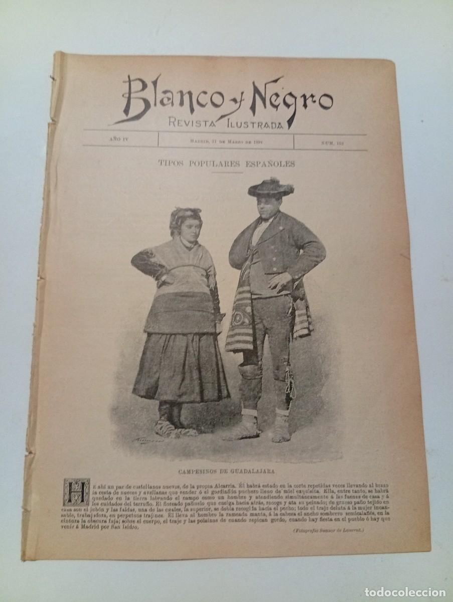 Sammeln von Zeitschriften und Zeitungen: BLANCO Y NEGRO. N&ordm; 152. A&Ntilde;O 1894. CAMPESINOS DE GUADALAJARA. JOS&Eacute; GARC&Iacute;A Y RAMOS. SEGUNDA ..... LEER