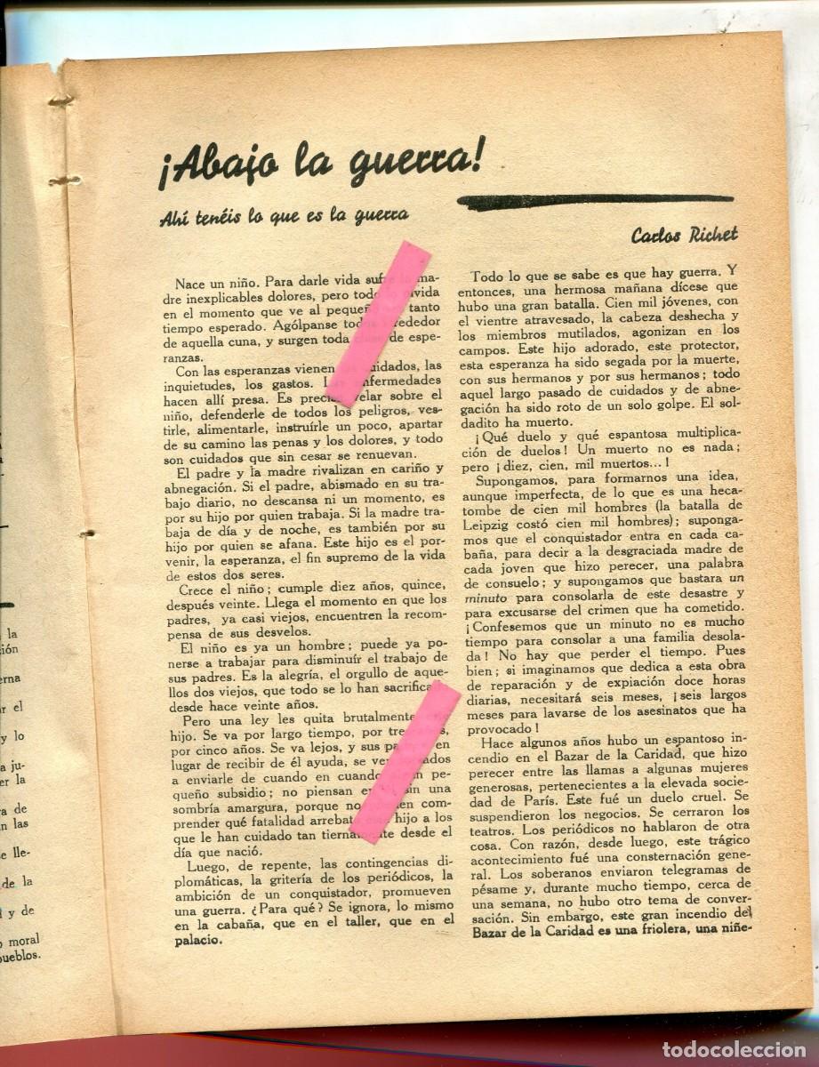 Coleccionismo de Revistas y Peri&oacute;dicos: REVISTA ANARQUISTA A&Ntilde;O 1933 CHARLES RICHET ALVARO DE ALBORNOZ LUARCA RAIMUNDO GOTZE
