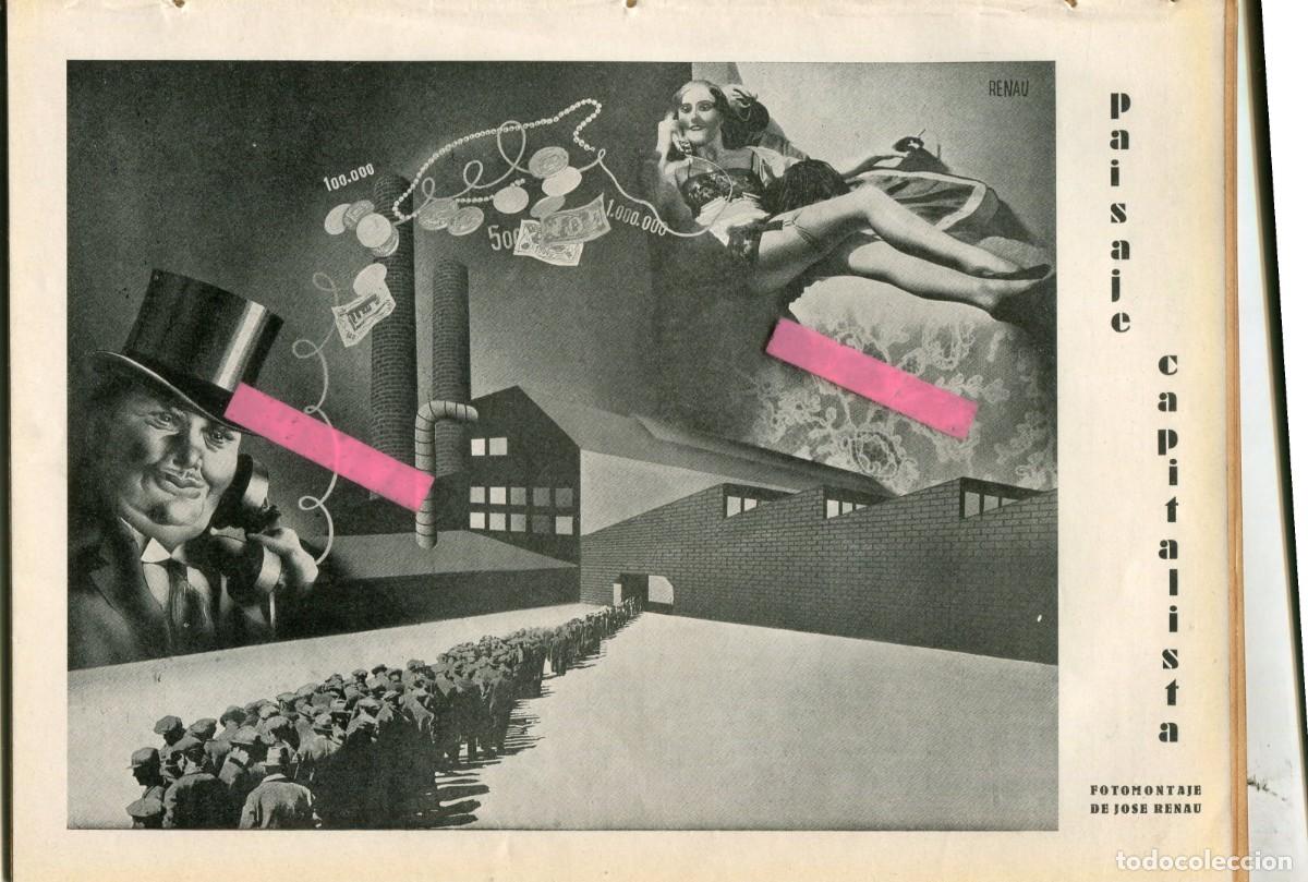 Collezionismo di Riviste e Giornali: REVISTA A&Ntilde;O 1933 ICONOGRAFIA ANARQUISTA CONTRA EL CAPITALISMO RENAU TERRORISMO FASCISTA NAZI PRIMARI