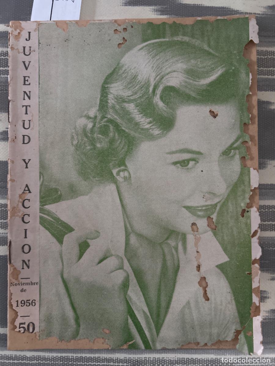 Coleccionismo de revistas y peri&oacute;dicos: REVISTA JUVENTUD Y ACCION, MEXICO, 1956, PUBLICIDAD COCA COLA Y PEPSICOLA