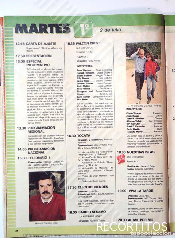 Coleccionismo de Revistas y Peri&oacute;dicos: BARRIO SESAMO CHELO VIVARES CHEMA JOSE R SANCHEZ ESPINETE MAUEL CAMPO VIDAL