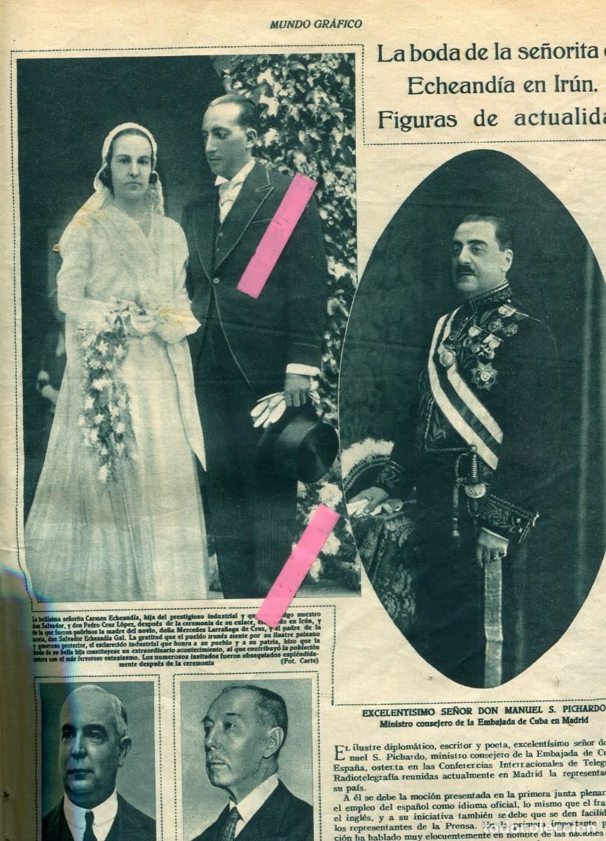 Coleccionismo de Revistas y Peri&oacute;dicos: REVISTA A&Ntilde;O 1932 ECHEANDIA IRUN BOMBEROS DE SANTANDER CA&Ntilde;ARDO ORBEA SAMITIER JUPITER BARCELONA