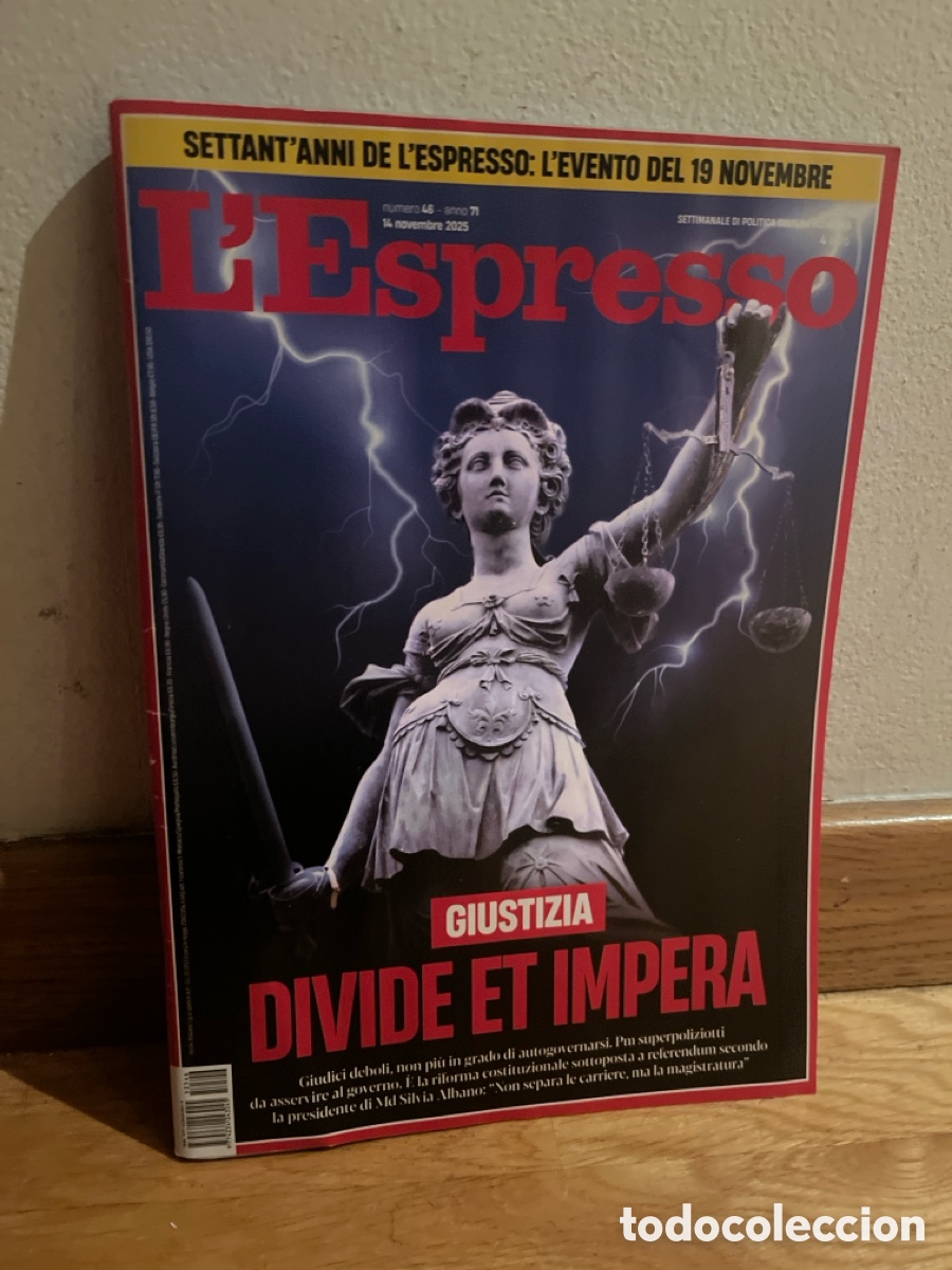 Collectionnisme de Revues et Journaux: l espresso divide et impera 48 a&ntilde;o 71