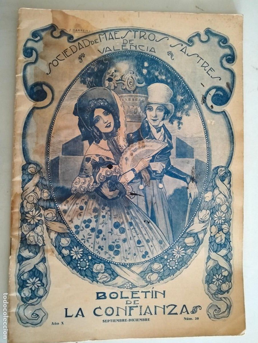 Coleccionismo de Revistas y Peri&oacute;dicos: SOCIEDAD DE MAESTROS SASTRES DE VALENCIA, BOLETIN DE CONFIANZA, N&ordm; 20, A&Ntilde;O 1933