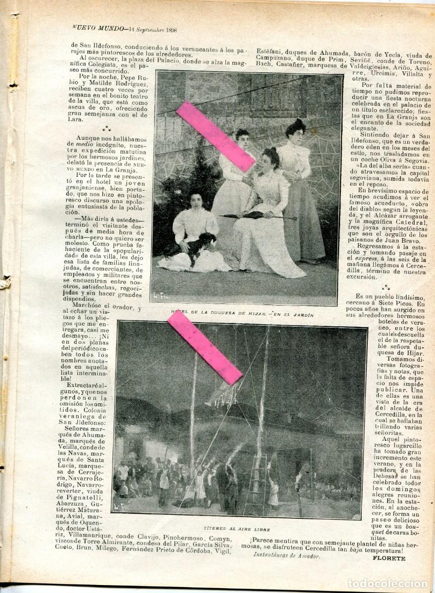 Sammeln von Zeitschriften und Zeitungen: REVISTA A&Ntilde;O 1898 LA DUQUESA DE HIJAR TITERES LA REVOLTOSA FERNANDEZ SHAW SILVA CHAPI MESEJO BRU