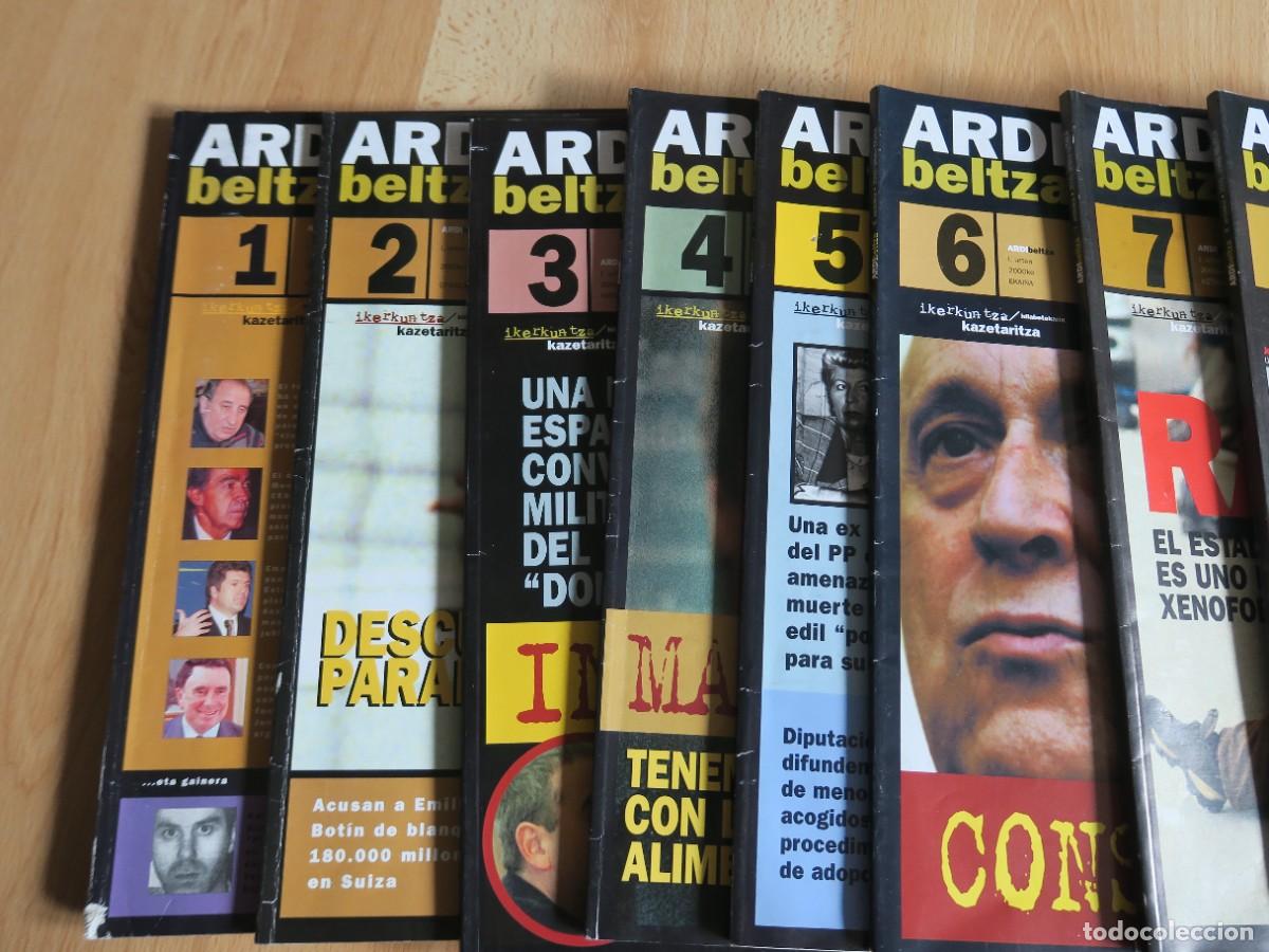 Coleccionismo de revistas y peri&oacute;dicos: 15 REVISTAS ARDI BELTZA (COLECCI&Oacute;N COMPLETA)