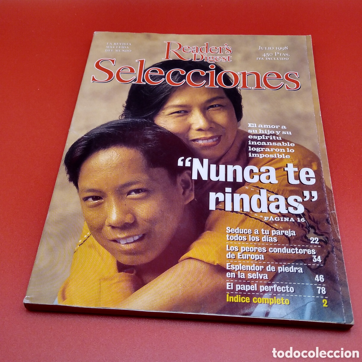 Coleccionismo de Revistas y Peri&oacute;dicos: REVISTA SELECCIONES READER DIGEST JULIO 1998 READER'S VER FOTO &Iacute;NDICE CONTENIDOS U2 KIRK DOUGLAS
