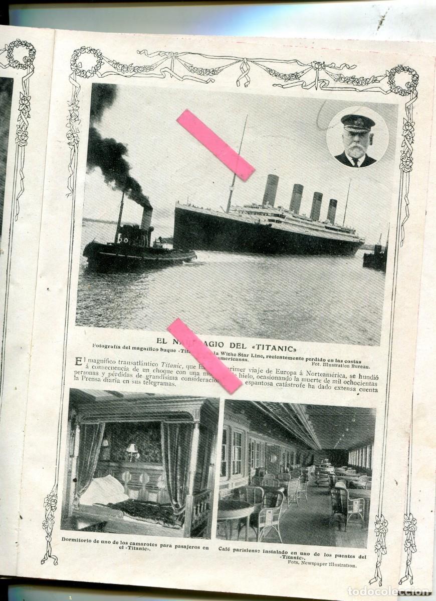 Coleccionismo de Revistas y Peri&oacute;dicos: REVISTA A&Ntilde;O 1912 ECLIPSE DE SOL EN OBSERVATORIO MADRID AURELIANO BERUETE SOROLLA HUNDIMIENTO TITANIC