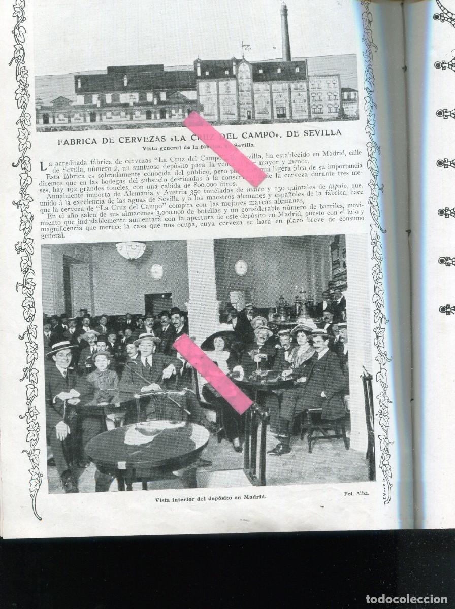 Collection Magazines and Newspapers: REVISTA A&Ntilde;O 1912 TOROS EN EIBAR PUERTO REAL HUELVA CUEVAS ALMERIA FABRICA DE CERVEZA CRUZ DEL CAMPO