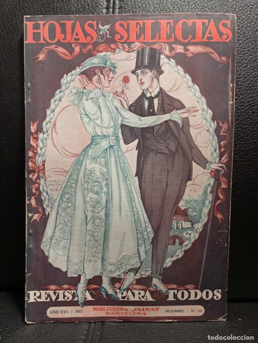 Coleccionismo de Revistas y Peri&oacute;dicos: HOJAS SELECTAS REVISTA MODERNISTA - N&ordm; 192 - REVISTA - 1917 - MUY ANTIGUA Y RARA - BIBLIOTECA SALVAT