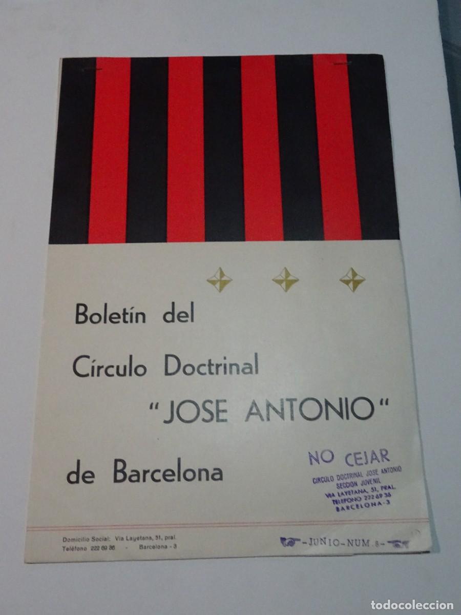 Coleccionismo de revistas y peri&oacute;dicos: (G1) REVISTA BOLET&Iacute;N DEL C&Iacute;RCULO DOCTRINAL JOS&Eacute; ANTONIO DE BARCELONA N.6 A&Ntilde;O 1969