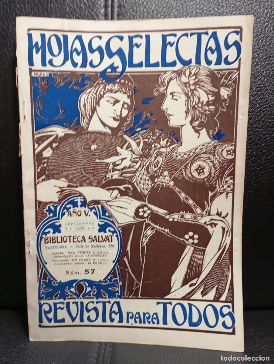 Coleccionismo de Revistas y Peri&oacute;dicos: HOJAS SELECTAS REVISTA MODERNISTA - N&ordm; 57 - REVISTA - 1906 - MUY ANTIGUA Y RARA - BIBLIOTECA SALVAT