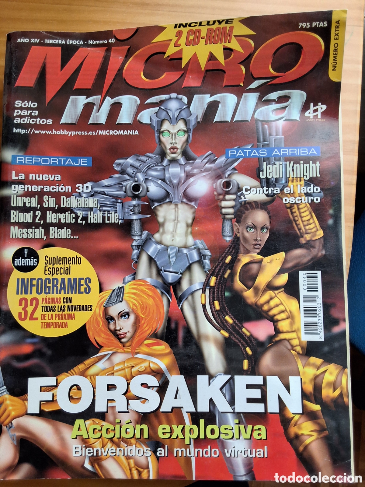Coleccionismo de Revistas y Peri&oacute;dicos: Micromania tercera &eacute;poca revista juegos 40 a&ntilde;o 1998/5 Forsaken