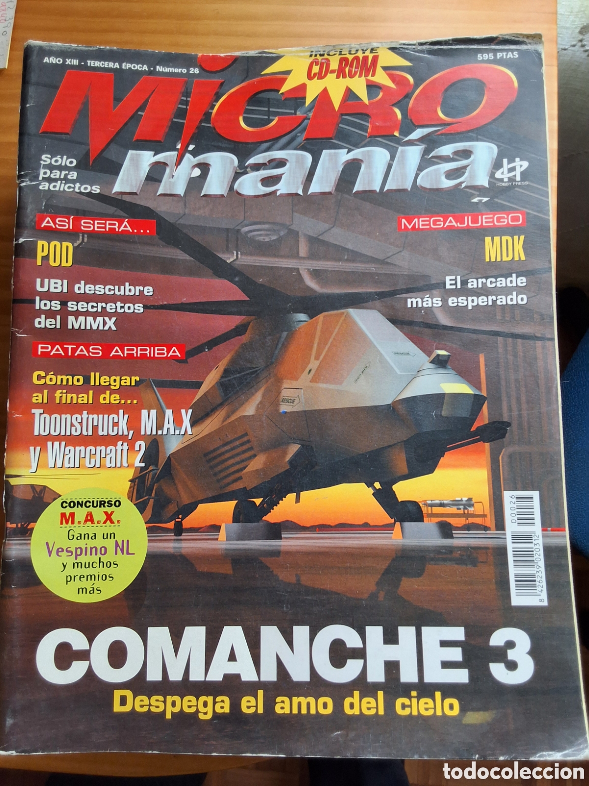 Coleccionismo de Revistas y Peri&oacute;dicos: Micromania tercera &eacute;poca revista juegos 26 a&ntilde;o 1997/3 Apache 3