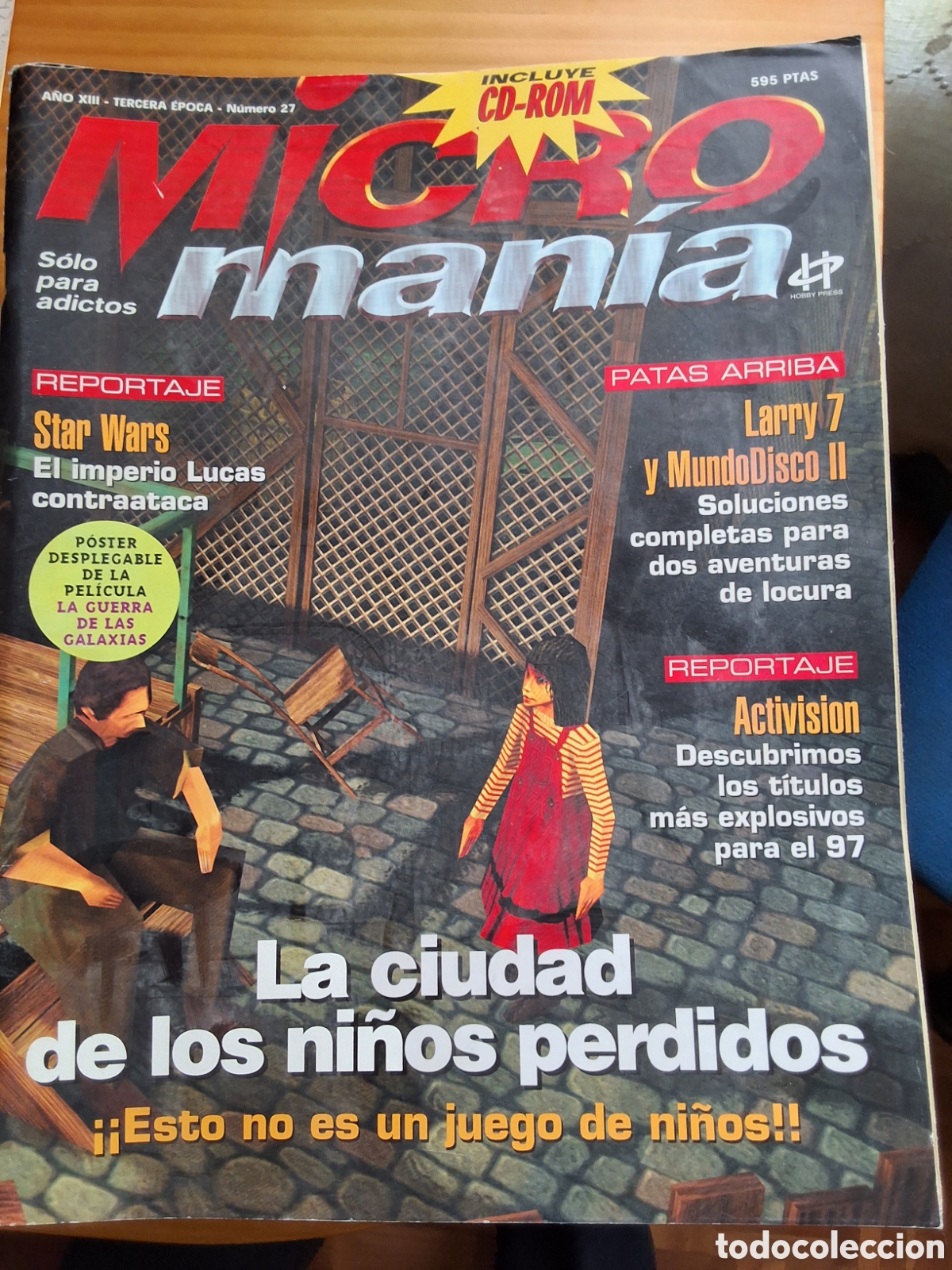 Coleccionismo de Revistas y Peri&oacute;dicos: Micromania tercera &eacute;poca revista juegos 27 a&ntilde;o 1997/4 Ciudad ni&ntilde;os perdidos