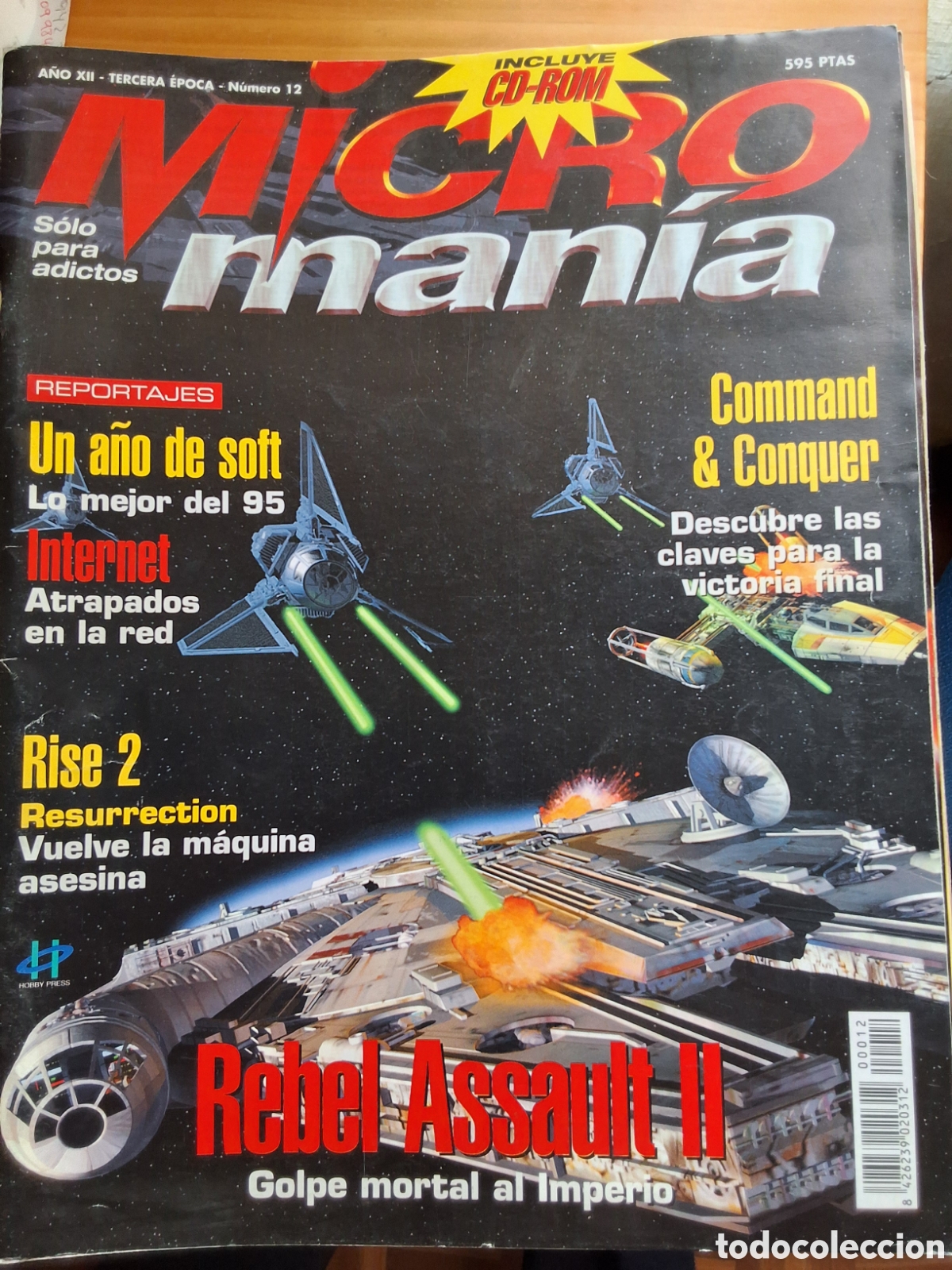 Coleccionismo de Revistas y Peri&oacute;dicos: Micromania tercera &eacute;poca revista juegos 12 a&ntilde;o 1996/1 Rebel Assault II