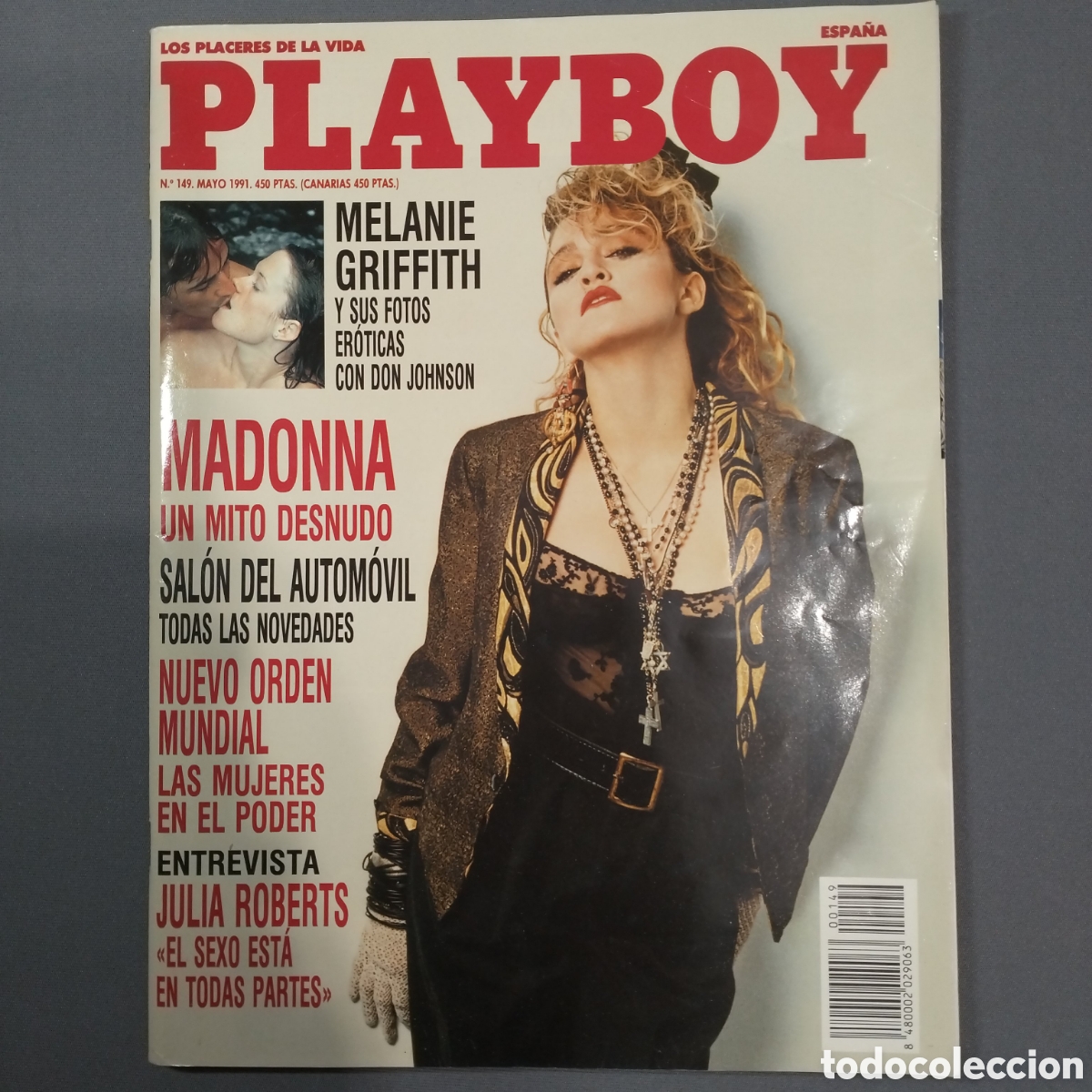 Coleccionismo de Revistas y Peri&oacute;dicos: Playboy espa&ntilde;a n&uacute;mero 149, mayo 1991. Madonna desnuda