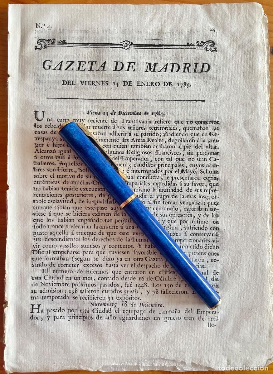 Collezionismo di Riviste e Giornali: VALLADOLID- CADIZ- SEVILLA- O&Ntilde;ATE- GACETA- GAZETA MADRID- 1785