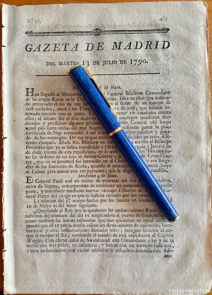Colecionismo de Revistas e Jornais: SALAMANCA - CORU&Ntilde;A- CADIZ- MADRID- GACETA- GAZETA MADRID- 1790