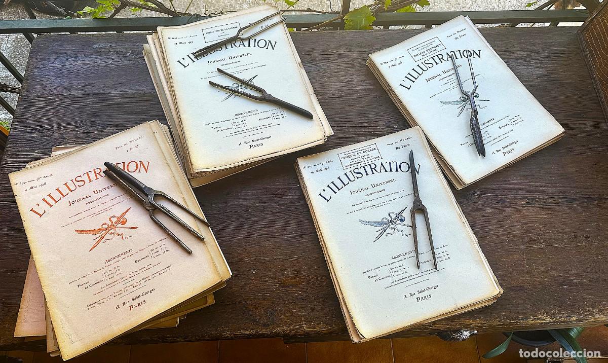 Collezionismo di Riviste e Giornali: LOTE DE UNAS 60 REVISTAS DE L&acute;ILLUSTRATION 1915-1918 HISTORIA PRIMERA GUERRA MUNDIAL Y PUBLICIDAD