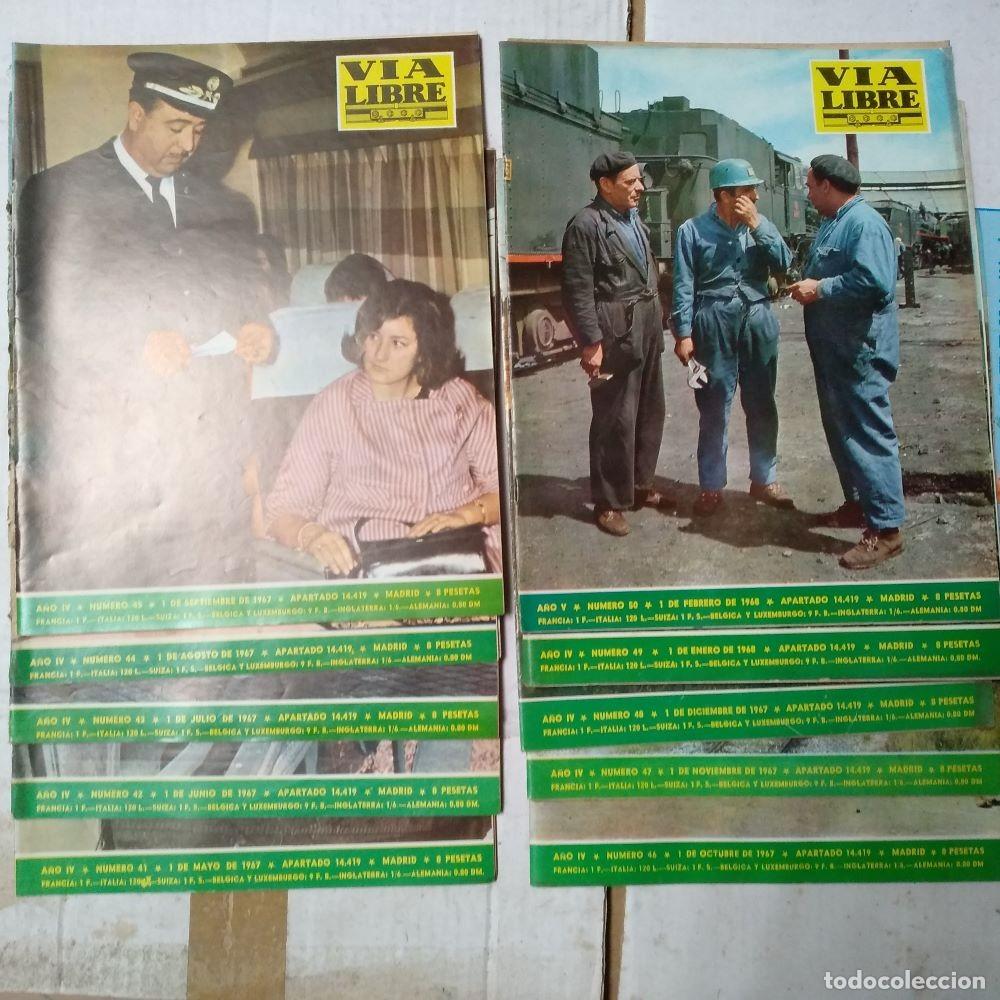 Coleccionismo de revistas y peri&oacute;dicos: lote 10 revistas VIA LIBRE, 1967- 1968 n&ordm; 41 a 50 , ....