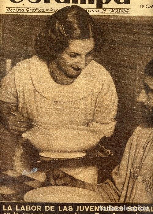 Coleccionismo de Revistas y Peri&oacute;dicos: ESTAMPA REVISTA OCTUBRE 1936 n&ordm; 457 BATALL&Oacute;N NUMANCIA MILICIAS SORIANAS ARAGON