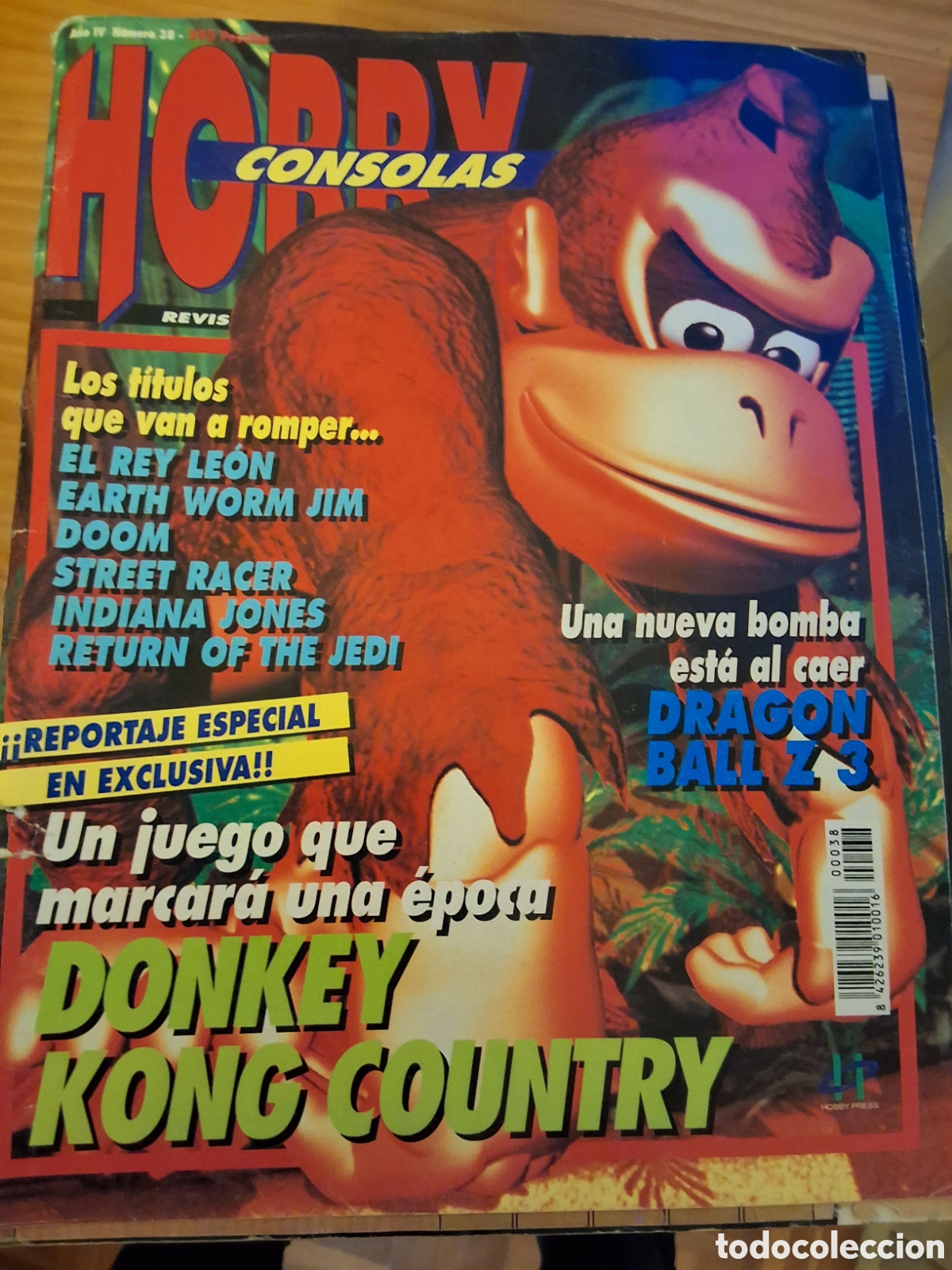 Coleccionismo de Revistas y Peri&oacute;dicos: Hobby consolas revista n&uacute;mero 38 a&ntilde;o 1994/11 Donkey kong country