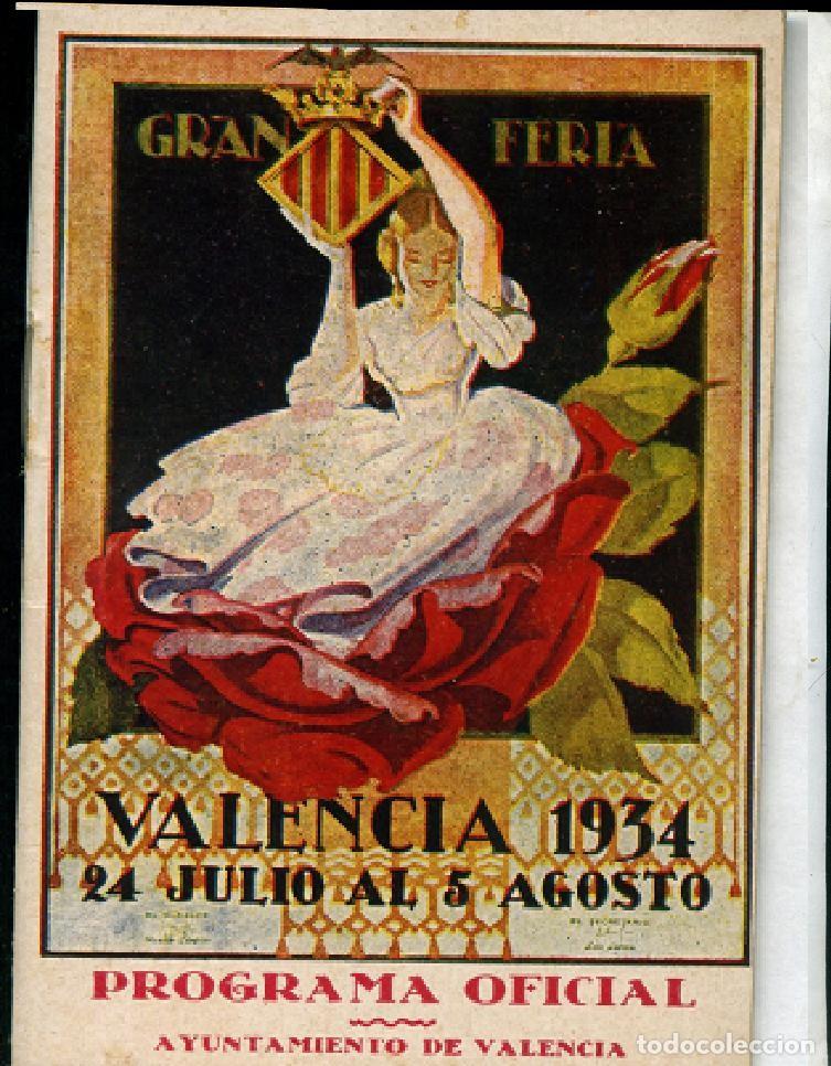 Coleccionismo de Revistas y Peri&oacute;dicos: PROGRAMA OFICIAL GRAN FERIA DE VALENCIA JULIO 1934